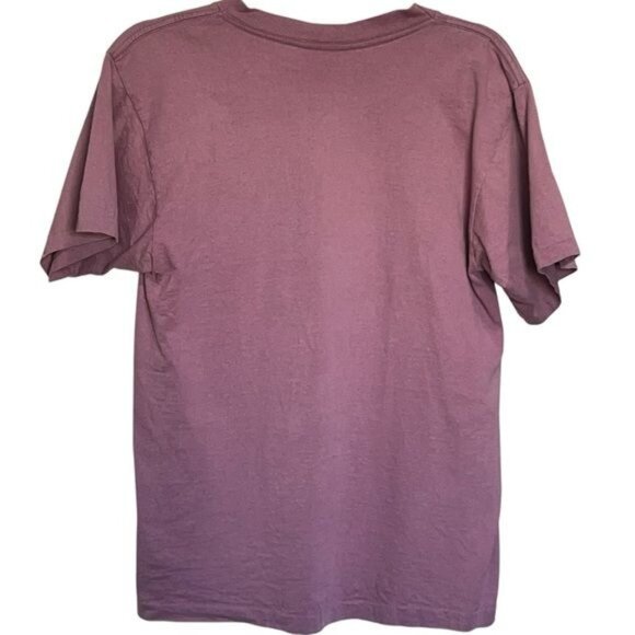 Adore Womens T-Shirt Mountain Graphic Cotton Purple Medium Casual Tee Vintage - Picture 2 of 9